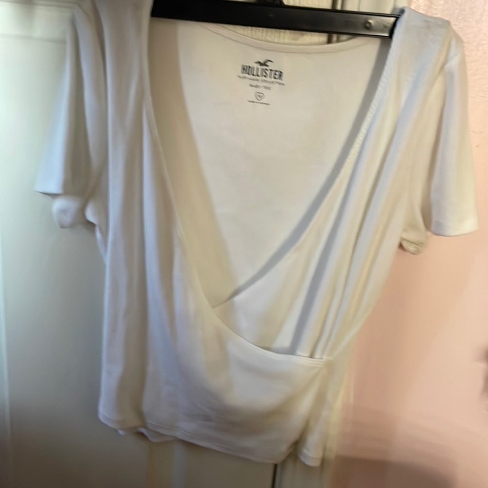 white top with open front